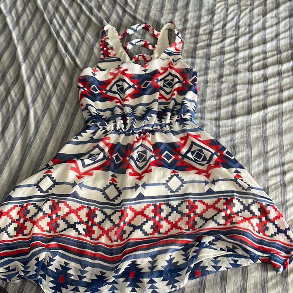 Red white and blue sundress